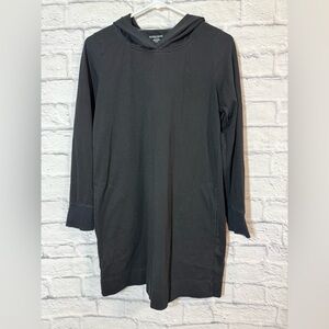 Eileen Fisher Black Hooded Tunic, Petite Small